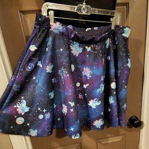 Hot topic stitch plus size skater skirt